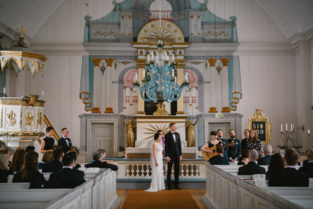 Bröllop i Tännäs kyrka i Funäsfjällen